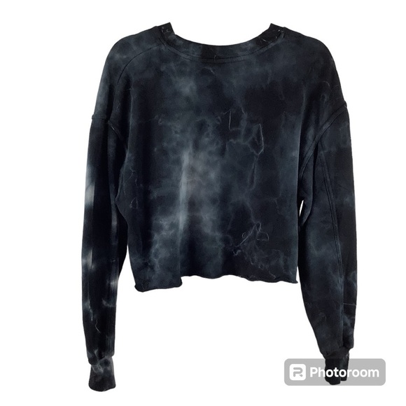 Strut This Tie Dye Cropped Sweatshirt - Picture 1 of 3